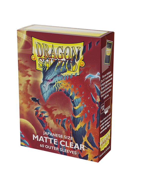 Dragon Shield - Japanese Size Matte Outer Sleeves: Clear (60ct)