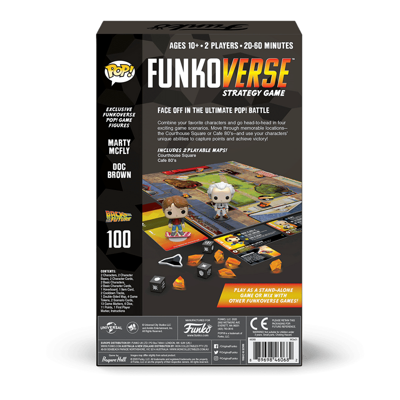 Funkoverse Strategy Game: Back to the Future 100 – Marty McFly & Doc Brown
