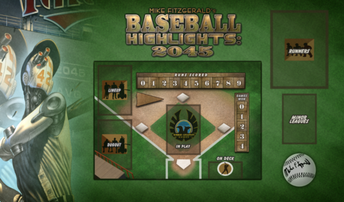 Baseball Highlights: 2045 - Single Player Play Mat