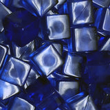 8mm Plastic Cubes: Set of 25 (Blue)