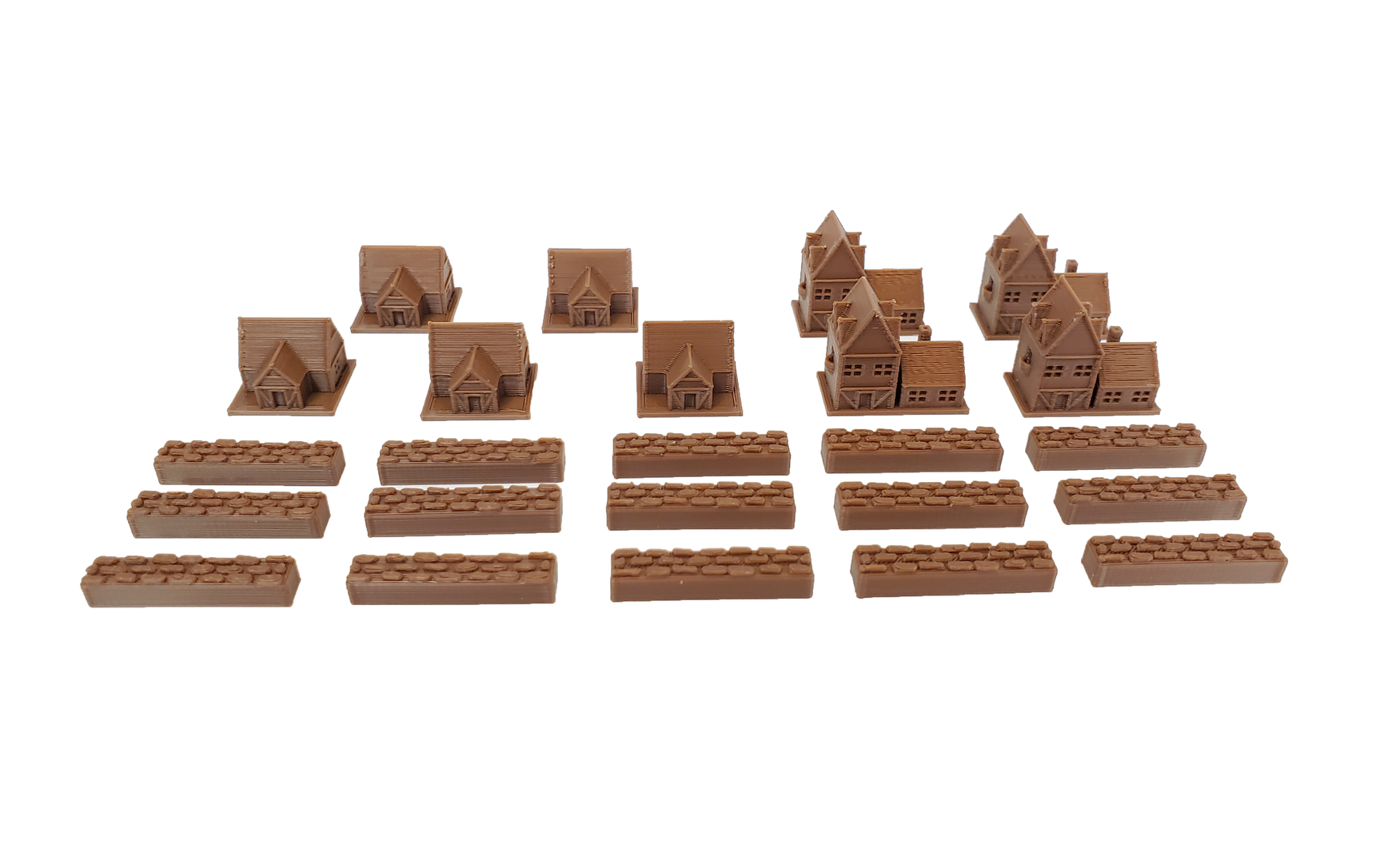 Top Shelf Gamer - 3D Printed Upgraded Tokens compatible with Catan™ - Brown (set of 24)