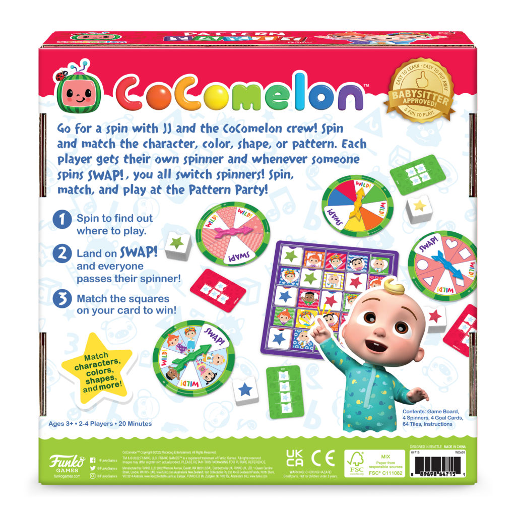 CoComelon Pattern Party Game