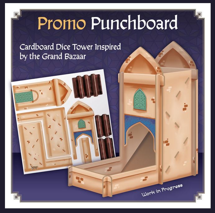 Tabriz Promo Punchboard (Dice Tower)
