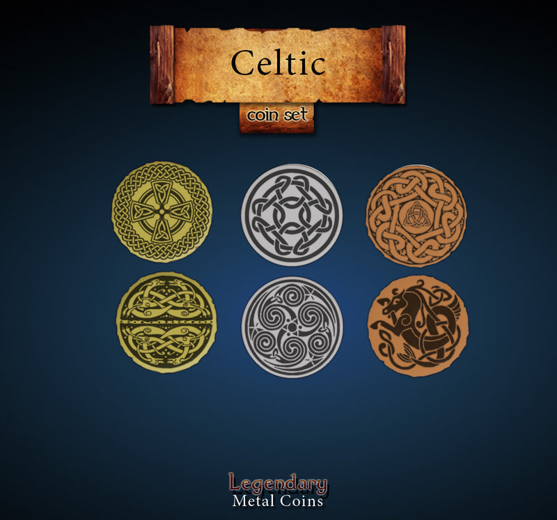 Legendary Metal Coins: Season 5 - Celtic Coin Set (24 pcs)