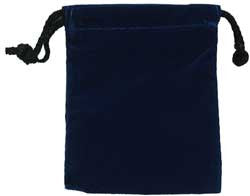Cloth Dice Bag - 4'' x 5'' (Blue)