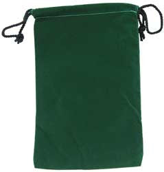 Cloth Dice Bag - 6'' x 9'' (Green)