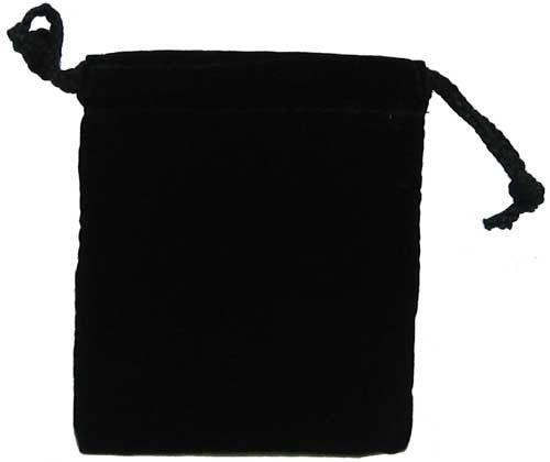 Cloth Dice Bag - 4'' x 5'' (Black)