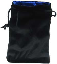 Dice Bag - Velvet Black/Blue (5'' X 8'')