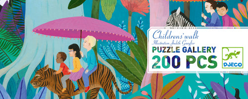 Puzzle - Djeco - Children's Walk (200 Pieces)