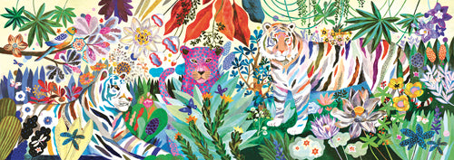 Puzzle - Djeco - Rainbow Tigers (1000 Pieces)