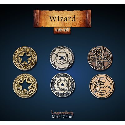 Legendary Metal Coins: Season 3 - Wizard Coin Set (24 pcs)