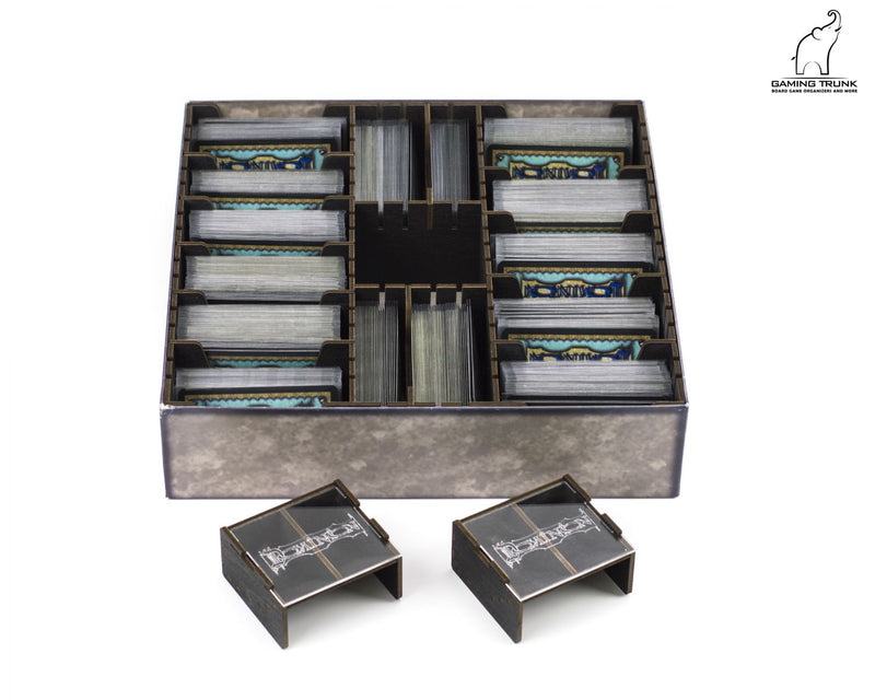 Gaming Trunk - Powerful Organizer for Dominion (Walnut. For sleeved cards)