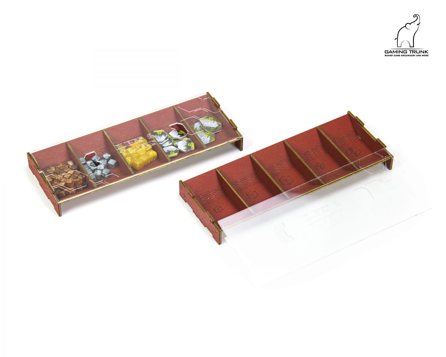 Gaming Trunk - Ares Organizer for Terraforming Mars: Ares Expedition (Red)