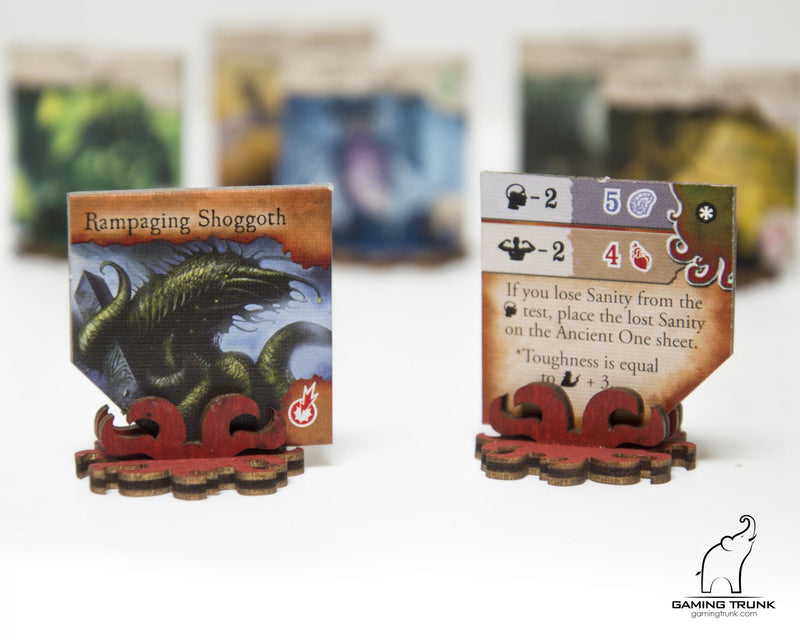 Gaming Trunk - Monster stands for Eldritch Horror and Arkham Horror (Blue) (Sets of 5)