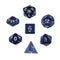 Dice Set - Glitter Polyhedral 7pc - Blue