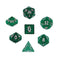 Dice Set - Glitter Polyhedral 7pc - Green