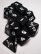 Dice Set - Opaque Polyhedral 10pc - Black