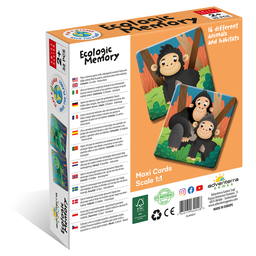 Ecologic Memory: Animals at Risk! (32 Pieces)