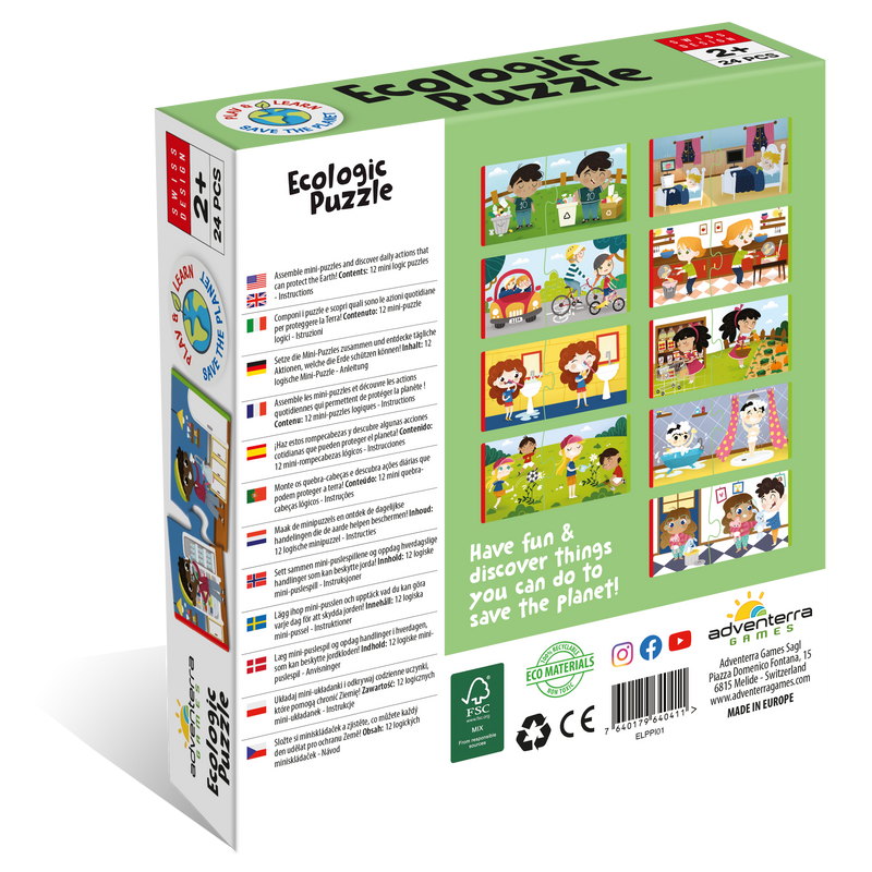Puzzle - Adventerra Games - Ecologic Puzzle: Respect the Earth (24 Pieces)