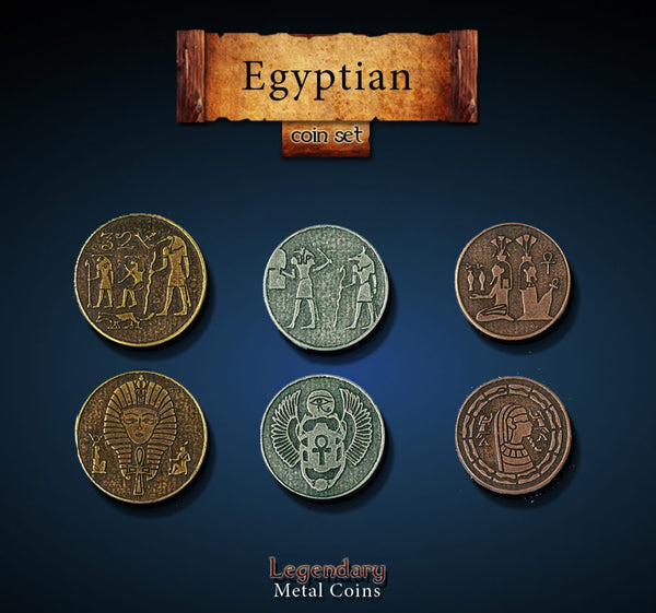 Legendary Metal Coins: Season 2 - Egyptian Coin Set (24 pcs)