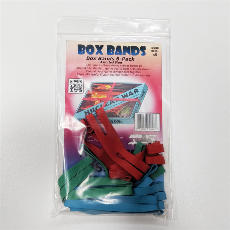 Board Game Box Rubber Bands Assorted (6 pk)