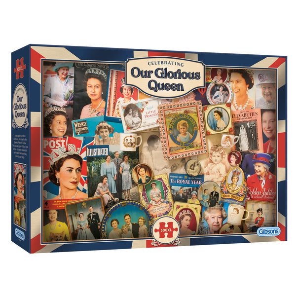 Puzzle - Gibsons - Jubilee Glorious Queen (500XL Pieces)