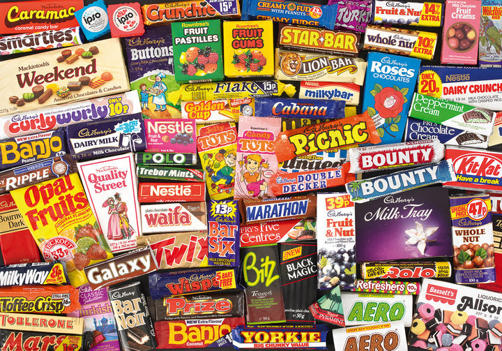 Puzzle - Gibsons - 1980s Sweet Memories (500 Pieces)