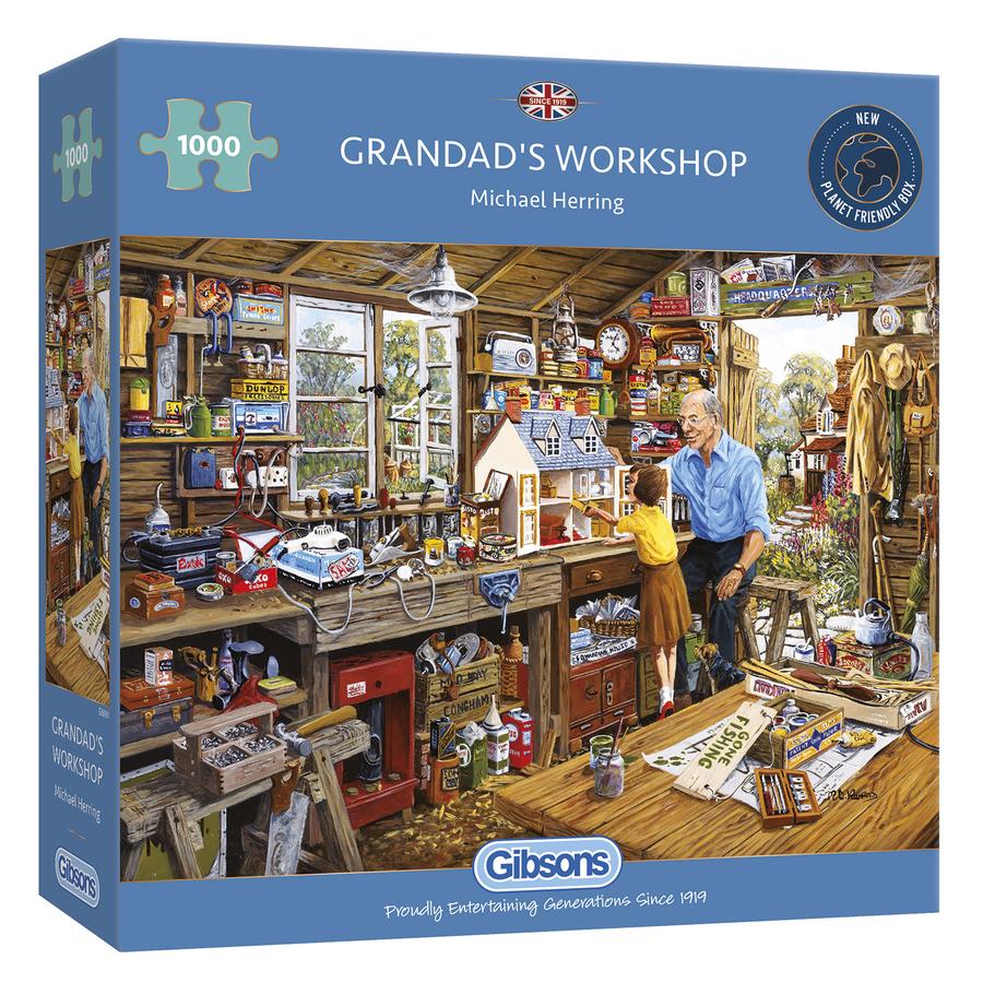 Puzzle - Gibsons - Grandad's Workshop (1000 Pieces)