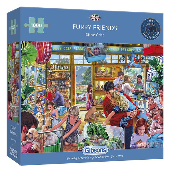 Puzzle - Gibsons - Furry Friends (1000 Pieces)