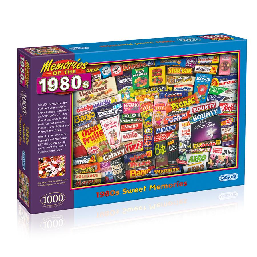 Puzzle - Gibsons - 1980s Sweet Memories (1000 Pieces)