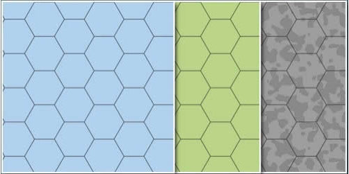 Gaming Paper - 1in Hexes Combo Pack (100 Sheets)