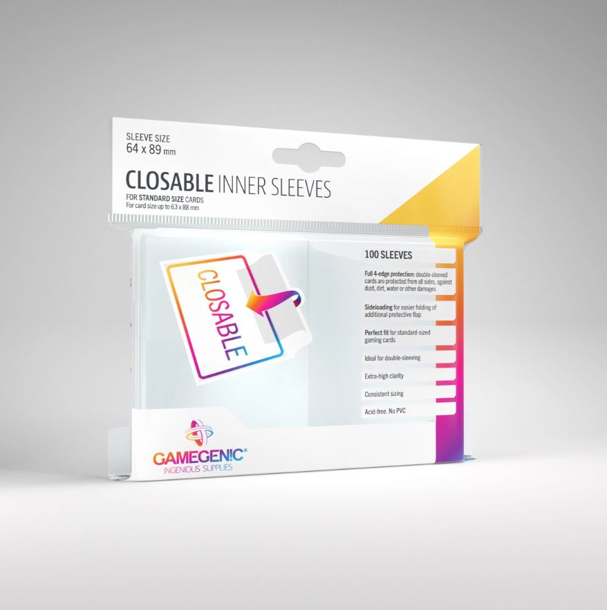 Gamegenic - Closable Inner Sleeves (100ct)