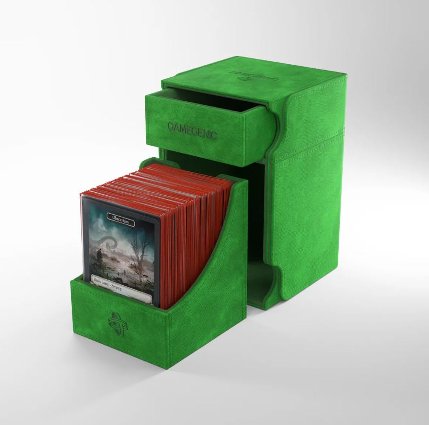 Gamegenic: Watchtower XL Convertible Deck Box Exclusive Edition - Green (100ct)
