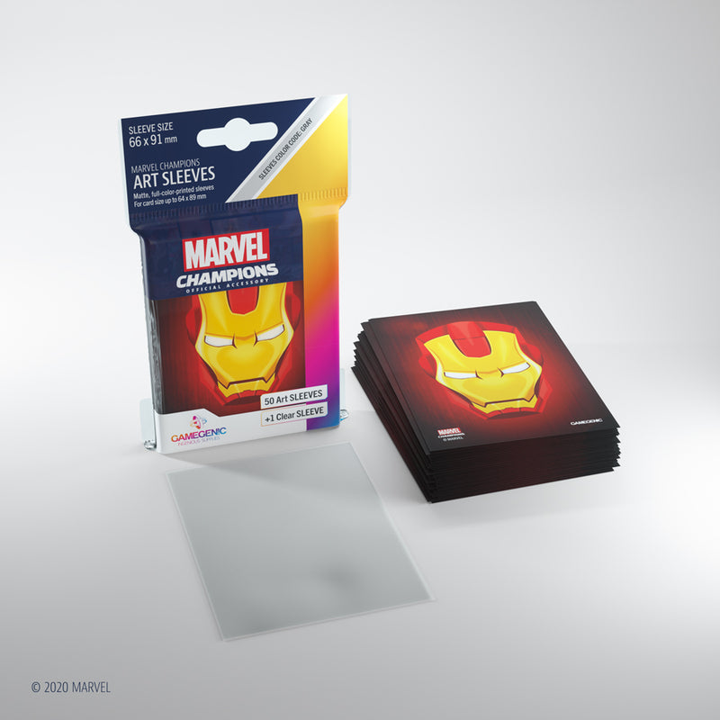 Gamegenic - Marvel Champions Art Sleeves - Iron Man (50ct)