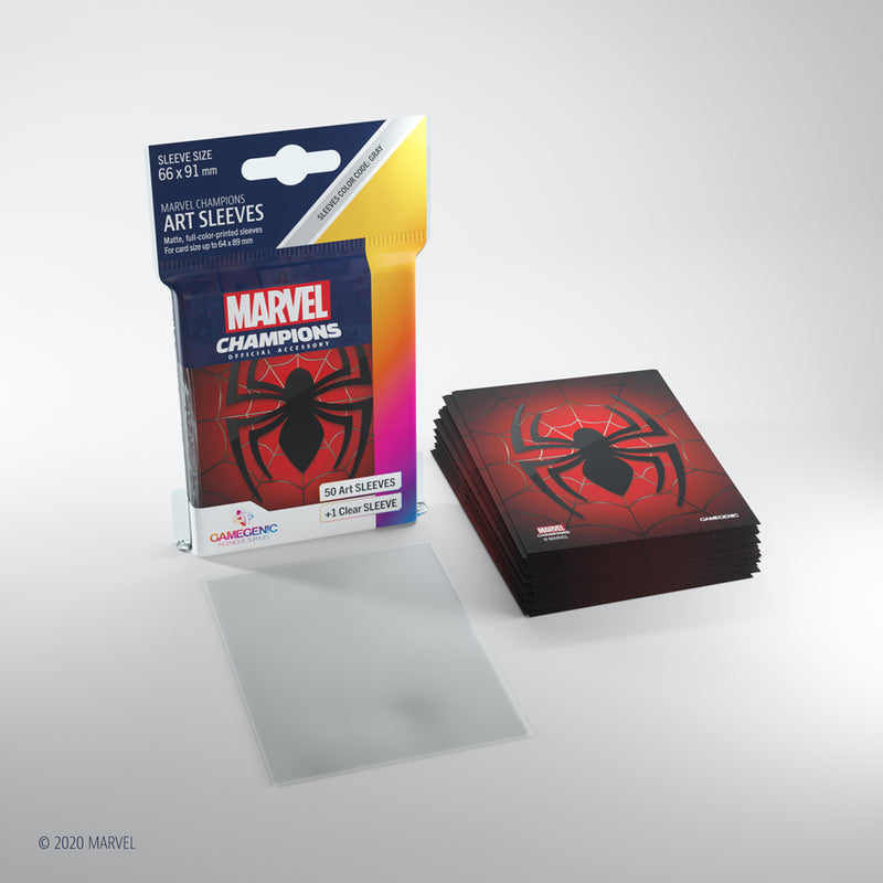 Gamegenic - Marvel Champions Art Sleeves - Spider-Man (50ct)