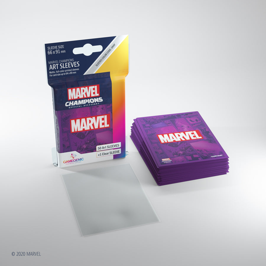 Gamegenic - Marvel Champions Art Sleeves - Marvel Purple (50ct)