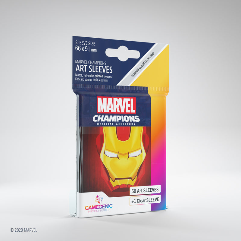 Gamegenic - Marvel Champions Art Sleeves - Iron Man (50ct)