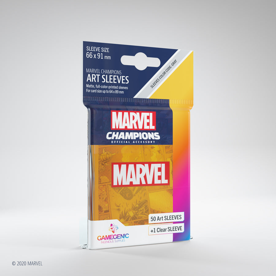 Gamegenic - Marvel Champions Art Sleeves - Marvel Orange (50ct)