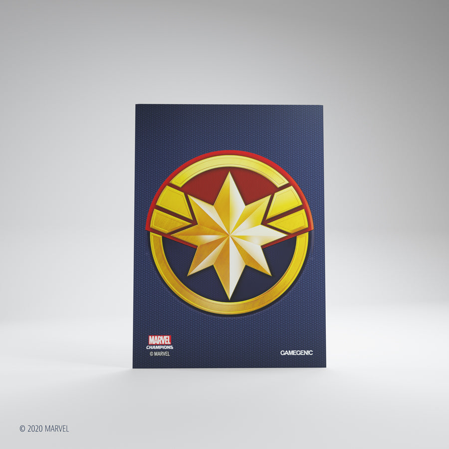 Gamegenic - Marvel Champions Art Sleeves - Captain Marvel (50ct)