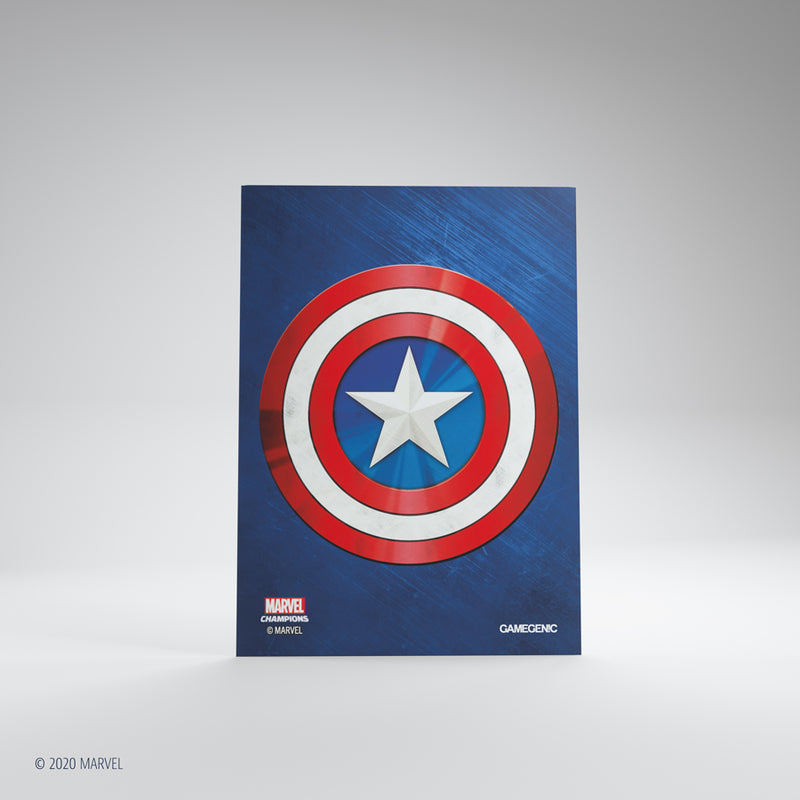 Gamegenic - Marvel Champions Art Sleeves - Captain America (50ct)