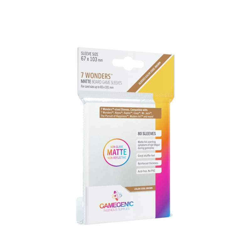 Gamegenic - Matte 7 Wonders Sleeves (80ct)