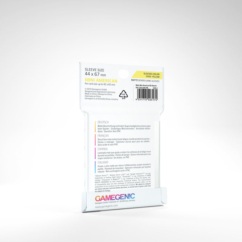 Gamegenic - Matte Mini American-Sized Sleeves (50ct)