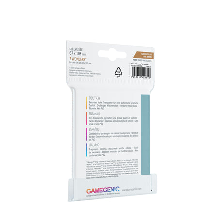 Gamegenic - Prime 7 Wonders Sleeves (80ct)