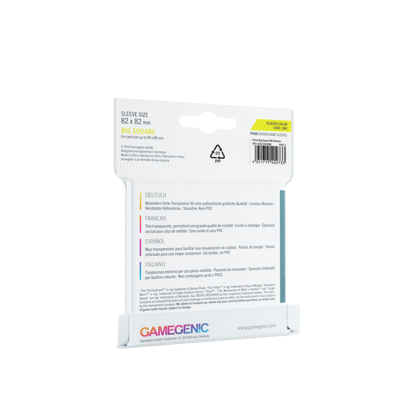 Gamegenic - Prime Big Square-Sized Sleeves (50ct)