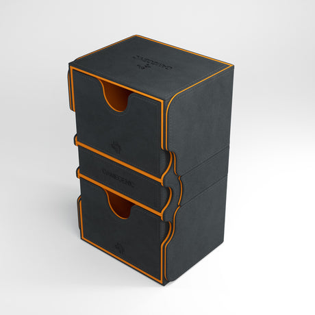 Gamegenic: Stronghold XL Convertible Deck Box Exclusive Edition - Black / Orange (200ct)