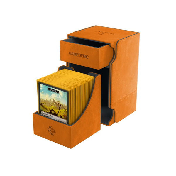 Gamegenic: Watchtower Convertible Deck Box - Orange (100ct)