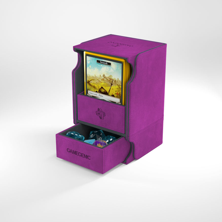 Gamegenic: Watchtower Convertible Deck Box - Purple (100ct)