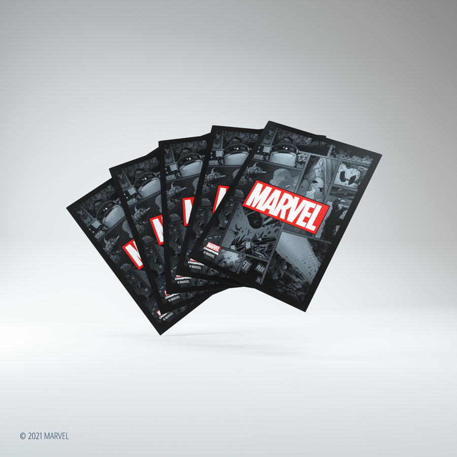 Gamegenic - Marvel Champions Art Sleeves - Marvel Black (50ct)
