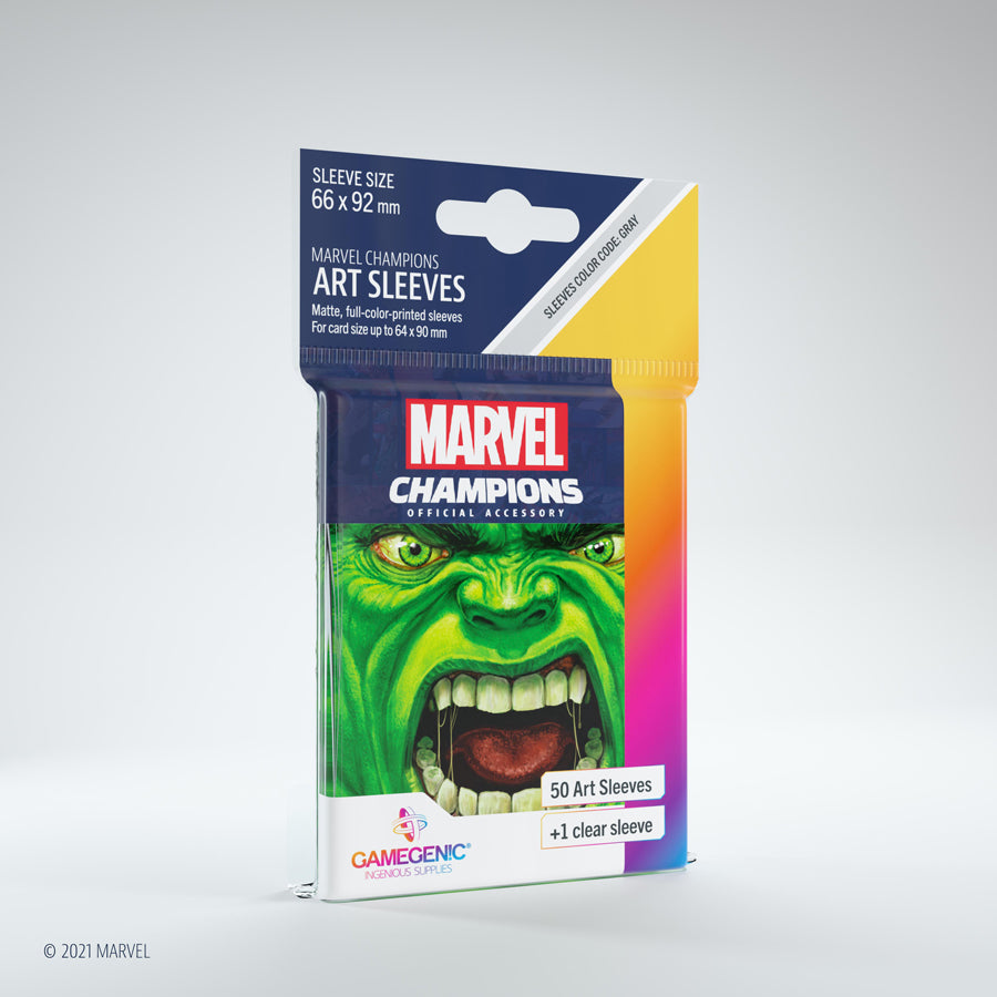 Gamegenic - Marvel Champions Art Sleeves - Hulk (50ct)