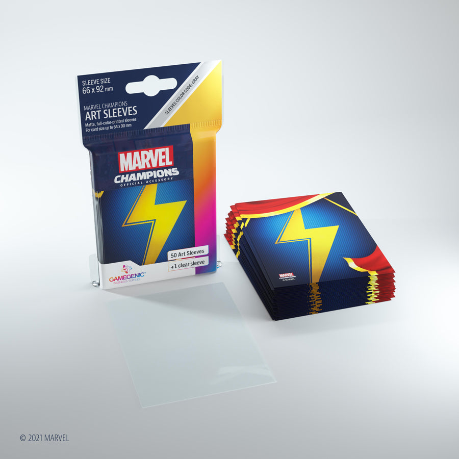 Gamegenic - Marvel Champions Art Sleeves - Ms. Marvel (50ct)